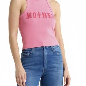 Mother Move It The Chin Ups Ribbed Tank Top Shirt Gothic Spellout Women's Small